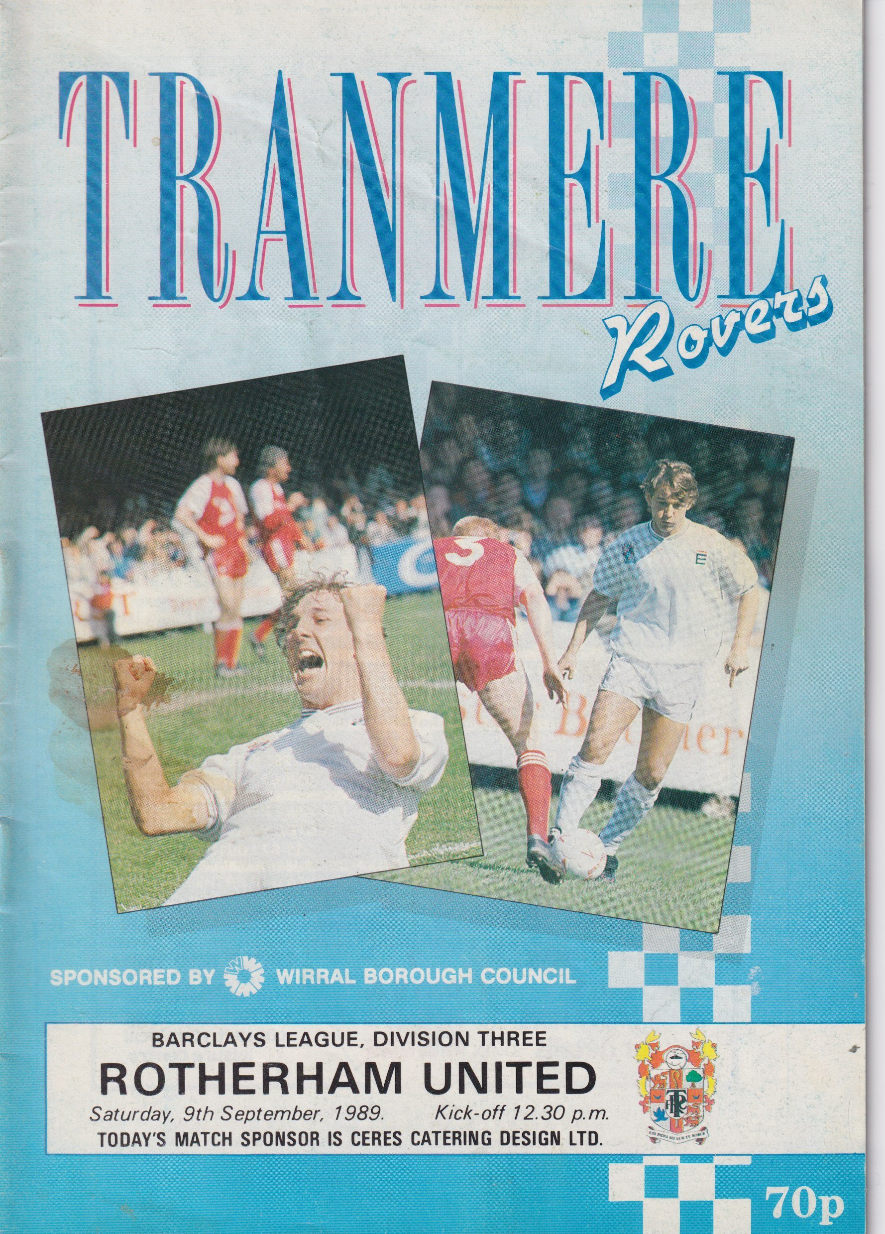 Tranmere Rovers v Rotherham United match programme